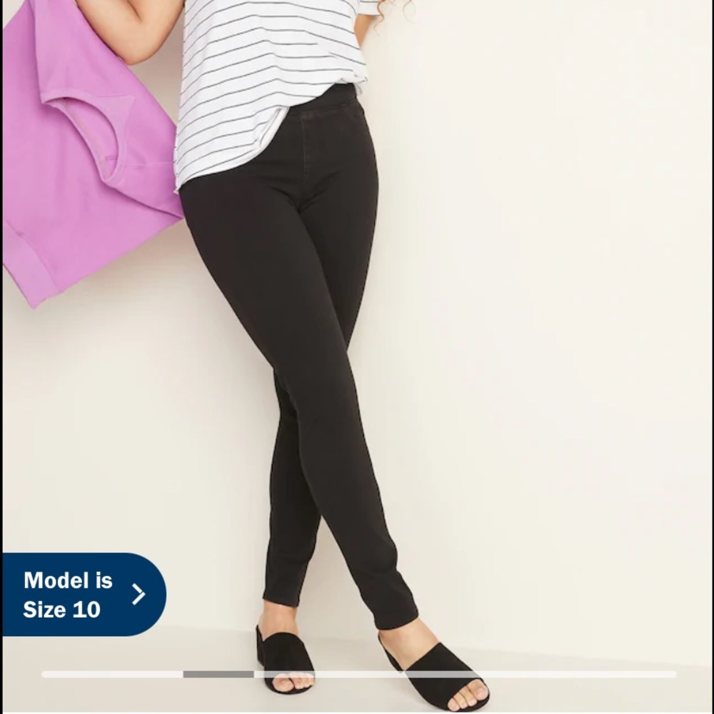 Black Skinny Jeggings w/ sculpt waist